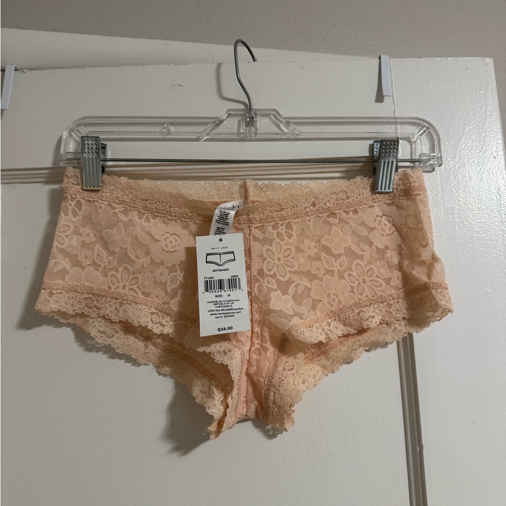 Hanky Panky Daily Lace Boyshort Peach